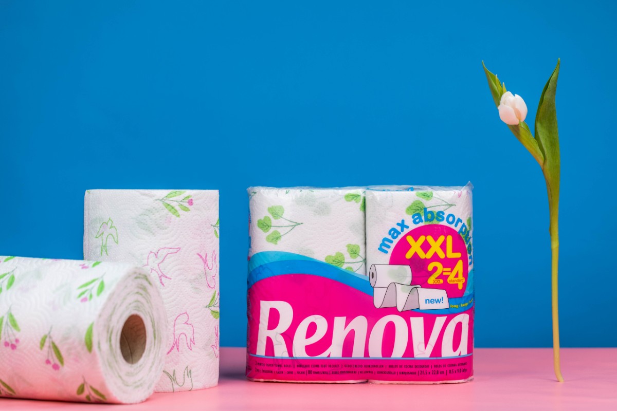 Facial Tissue Round Orange Box, Renova